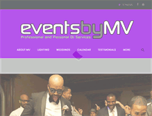 Tablet Screenshot of eventsbymv.com